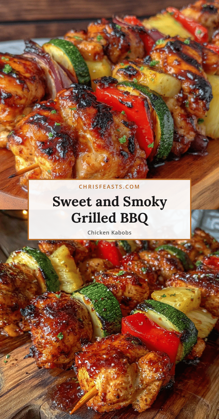 grilled honey bbq chicken kabobs recipe