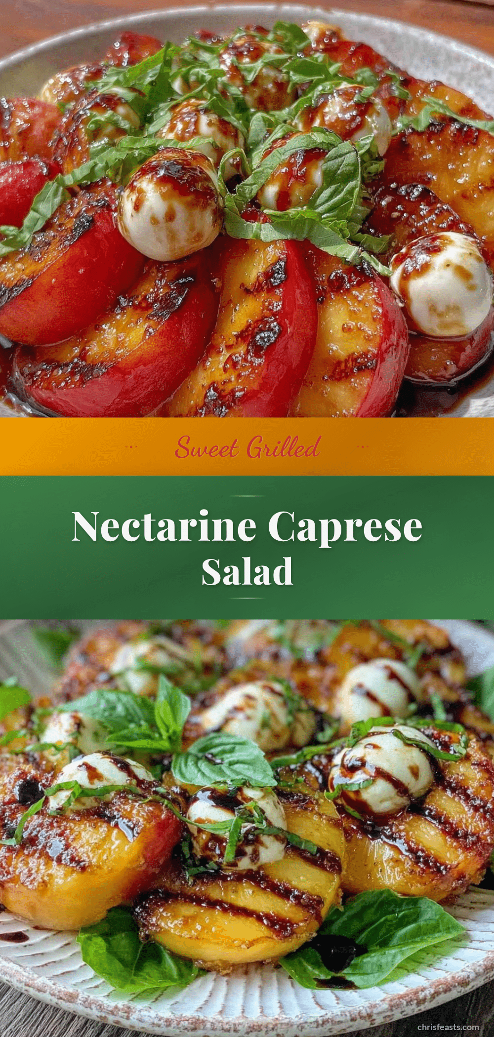 grilled nectarine caprese salad recipe