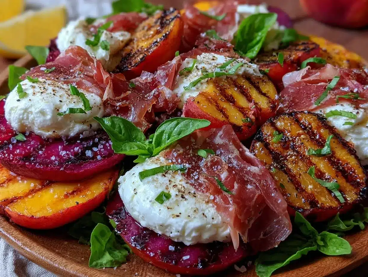 grilled peach caprese preparation steps