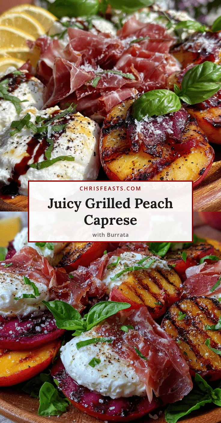 grilled peach caprese recipe