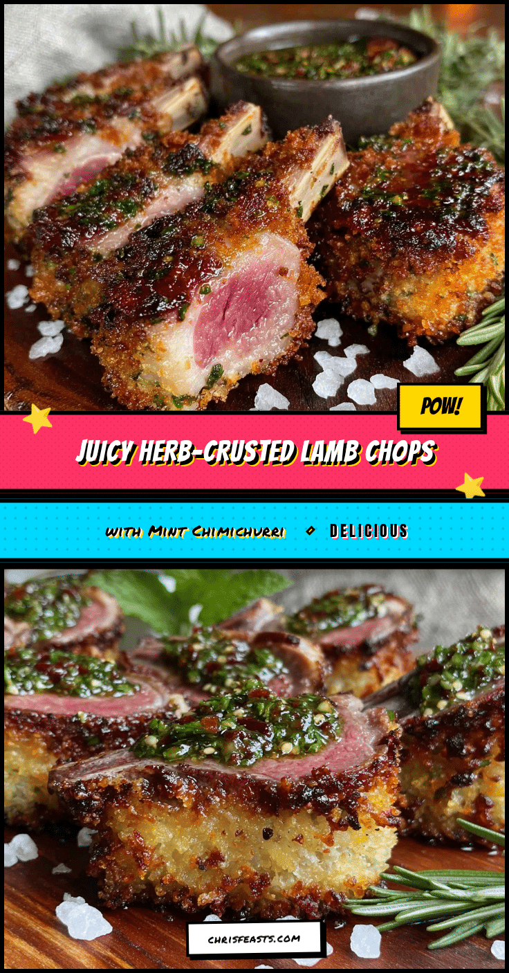 herb-crusted lamb chops recipe
