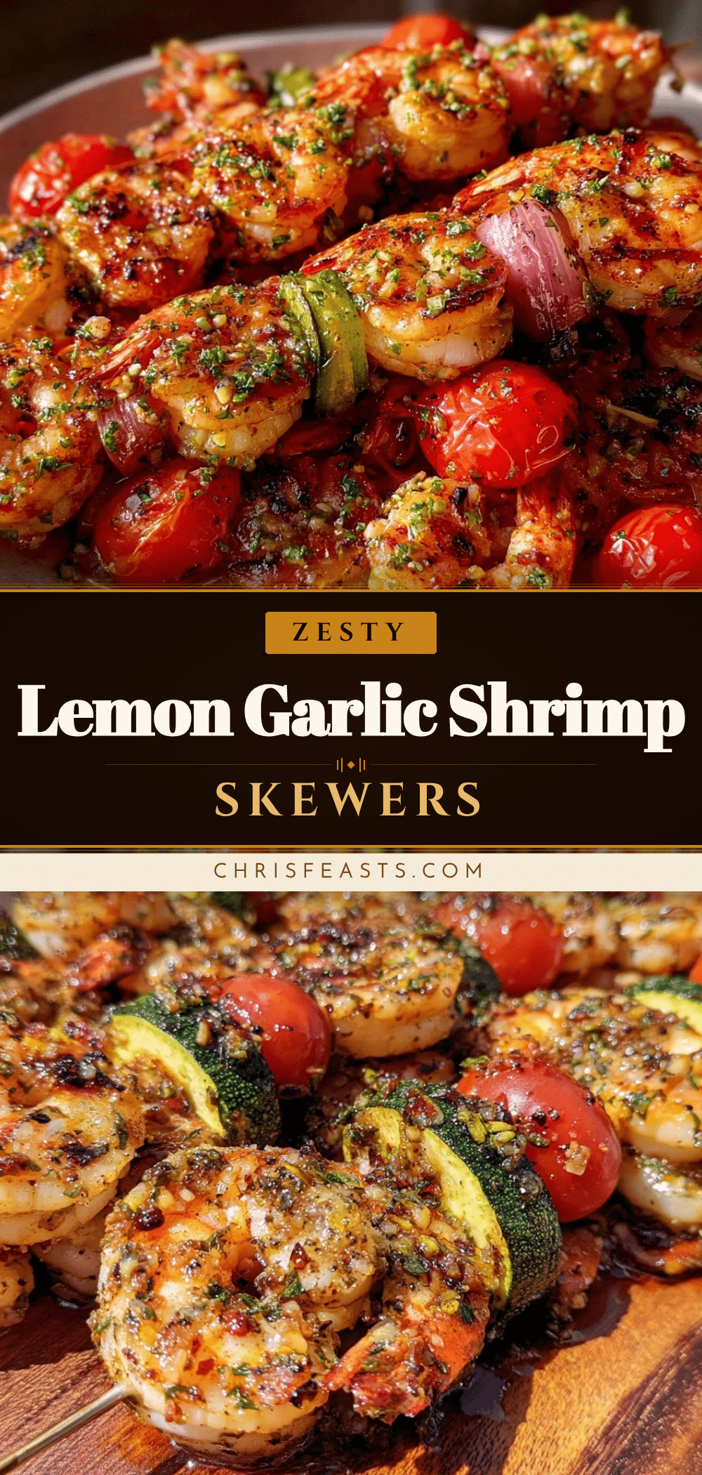 lemon garlic shrimp skewers recipe