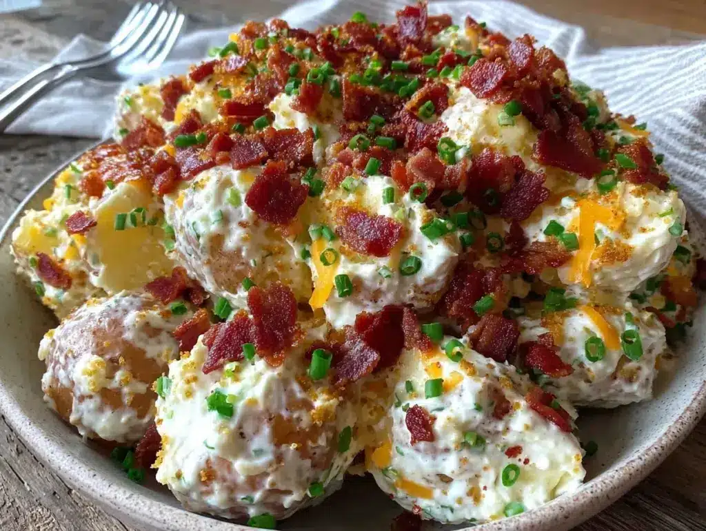 loaded baked potato salad - featured image