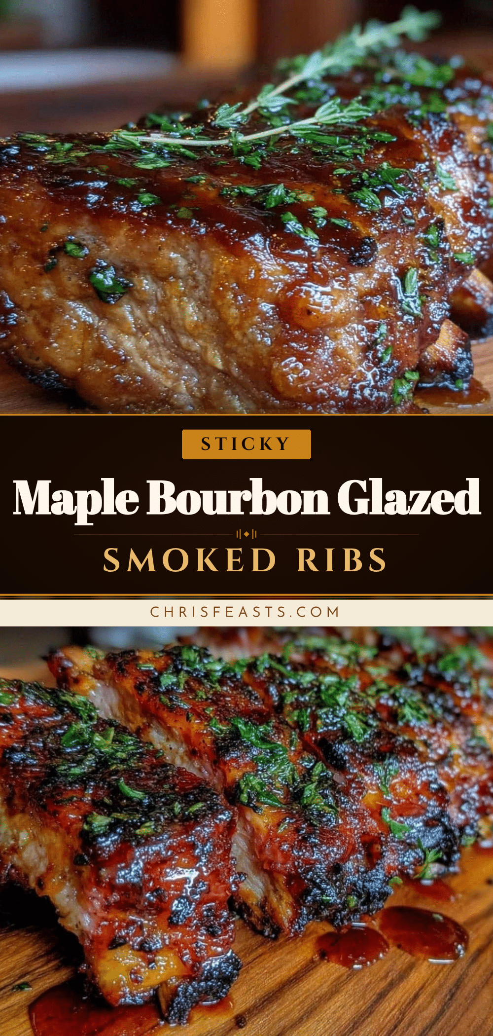 maple bourbon glazed smoked pork ribs recipe