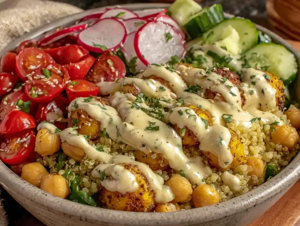 Mediterranean quinoa bowl - featured image