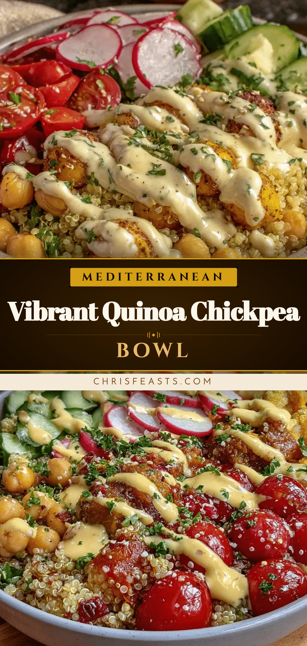 Mediterranean quinoa bowl recipe