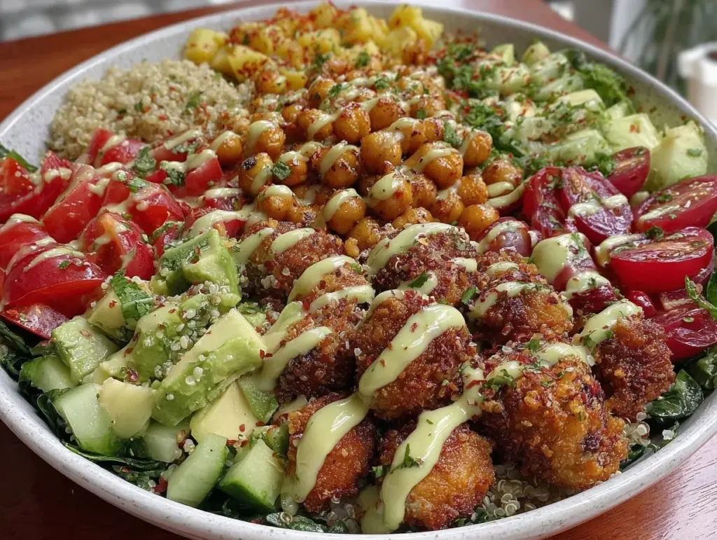 Mediterranean quinoa power bowl - featured image