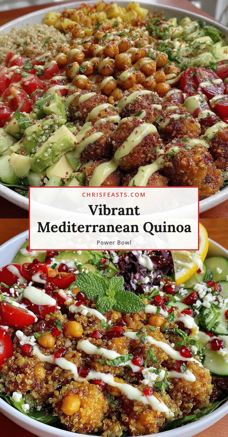 Mediterranean quinoa power bowl recipe