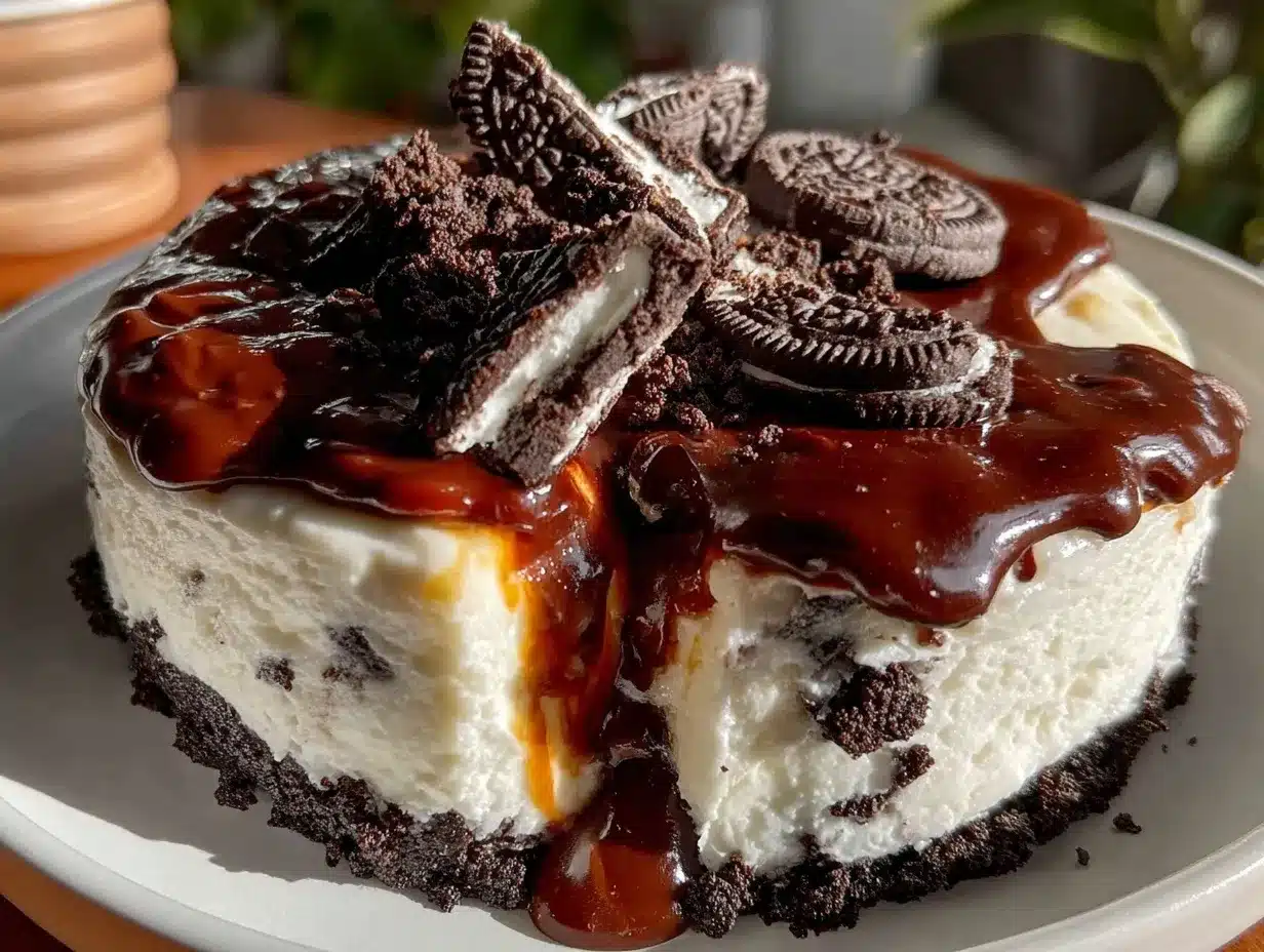 no bake Oreo cheesecake preparation steps