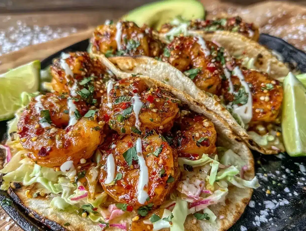 one-pan cilantro lime shrimp tacos preparation steps
