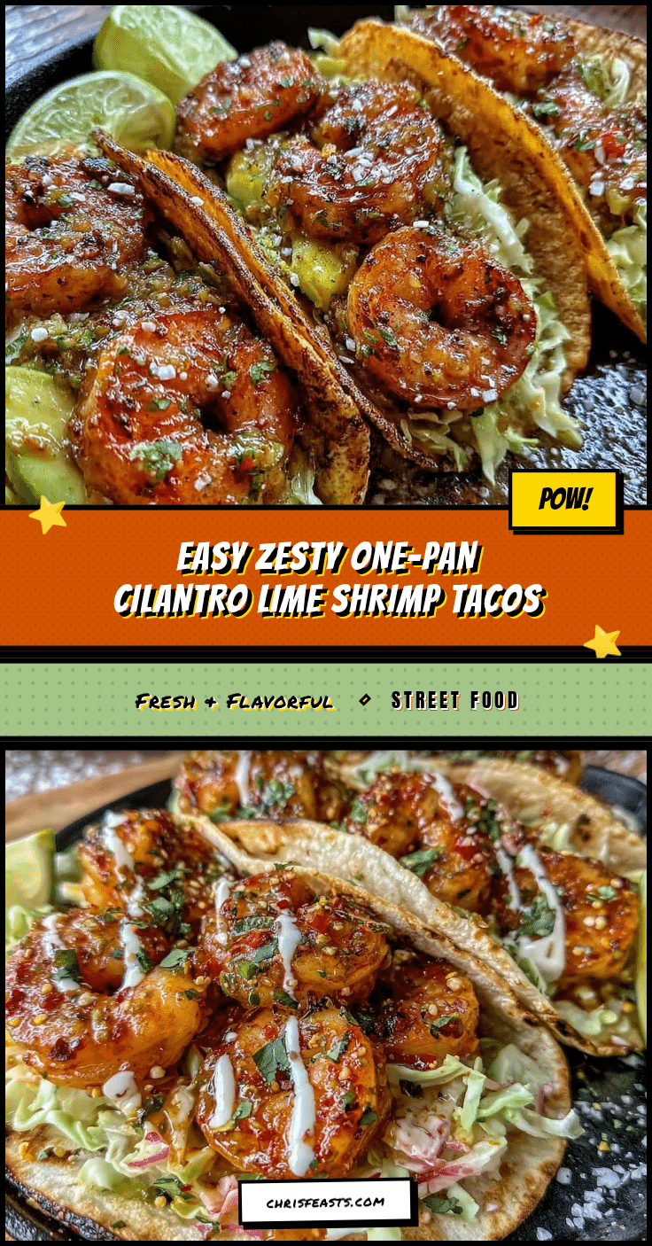 one-pan cilantro lime shrimp tacos recipe