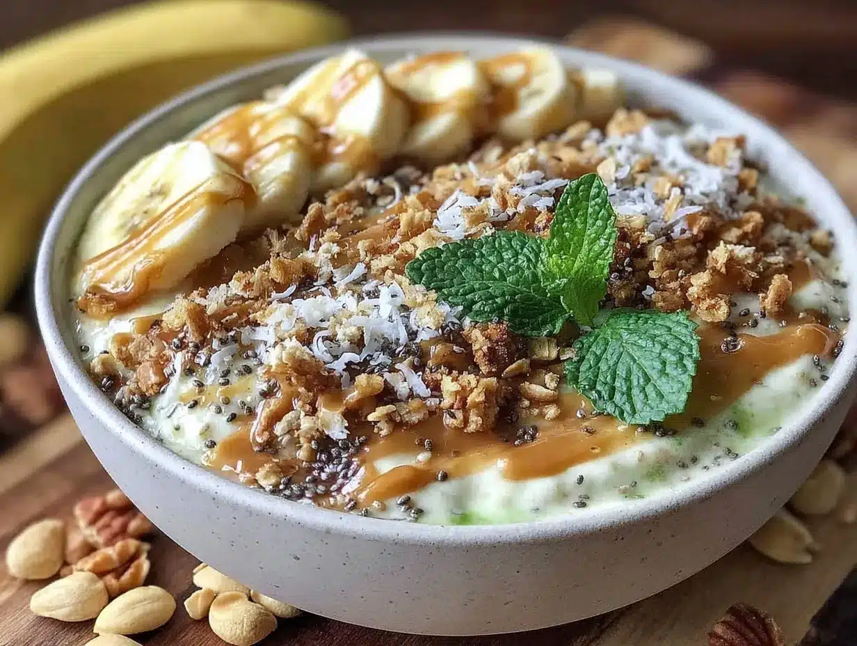 protein-packed peanut butter banana smoothie bowl preparation steps