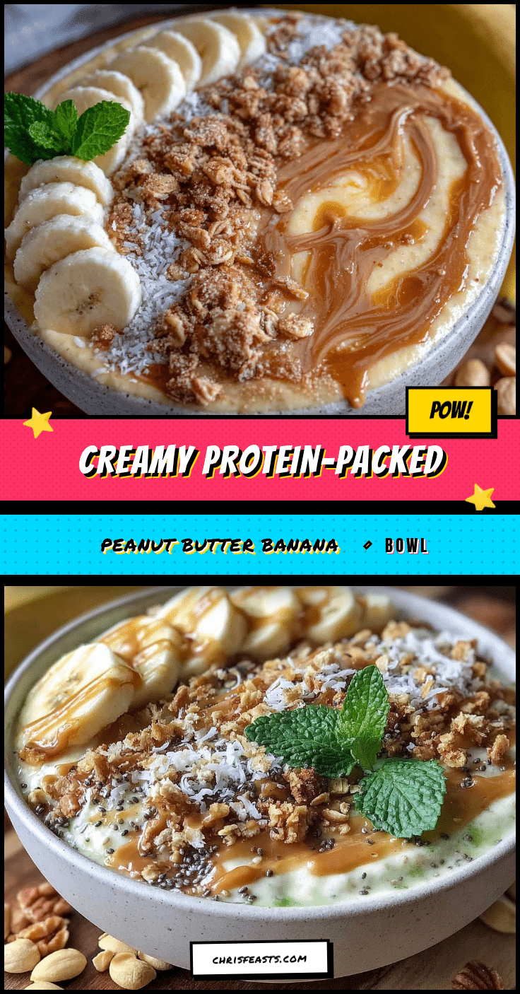 protein-packed peanut butter banana smoothie bowl recipe