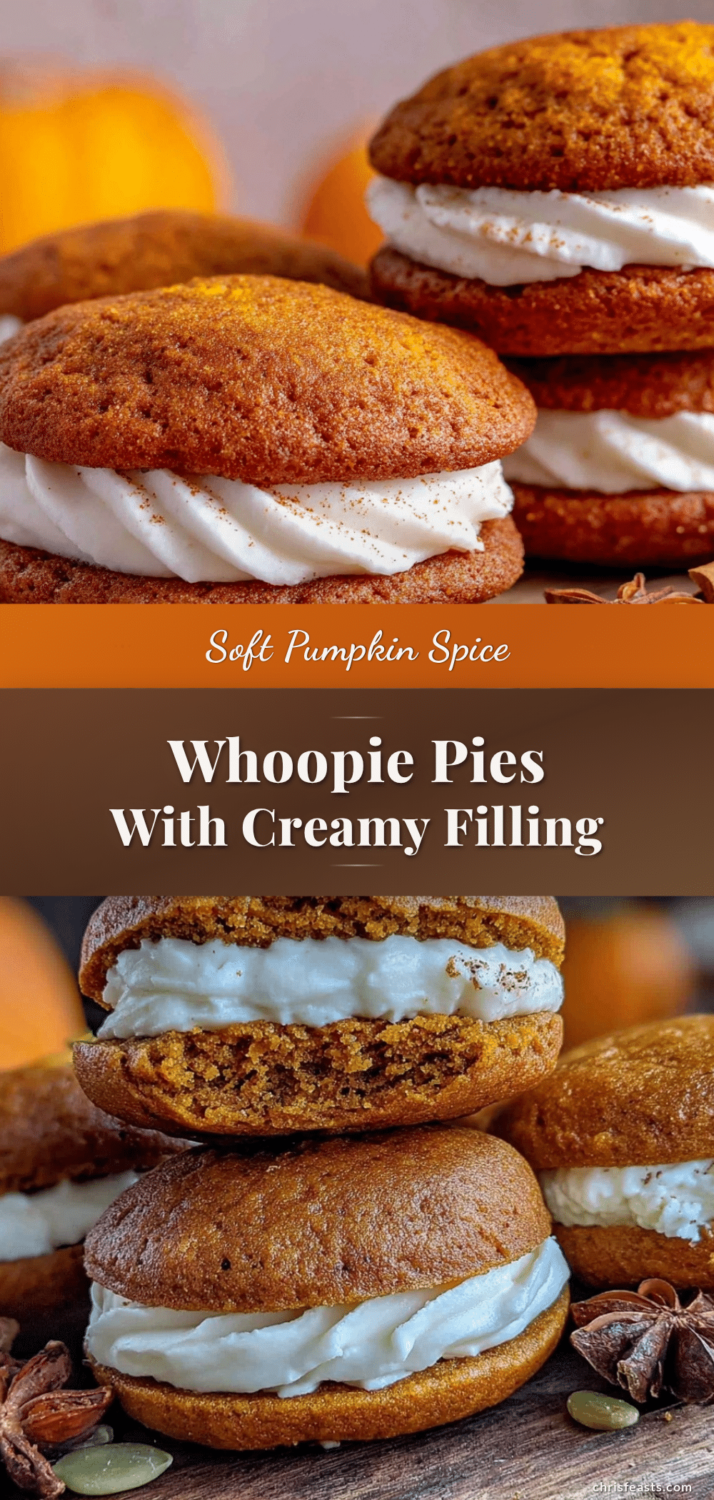pumpkin spice whoopie pies recipe