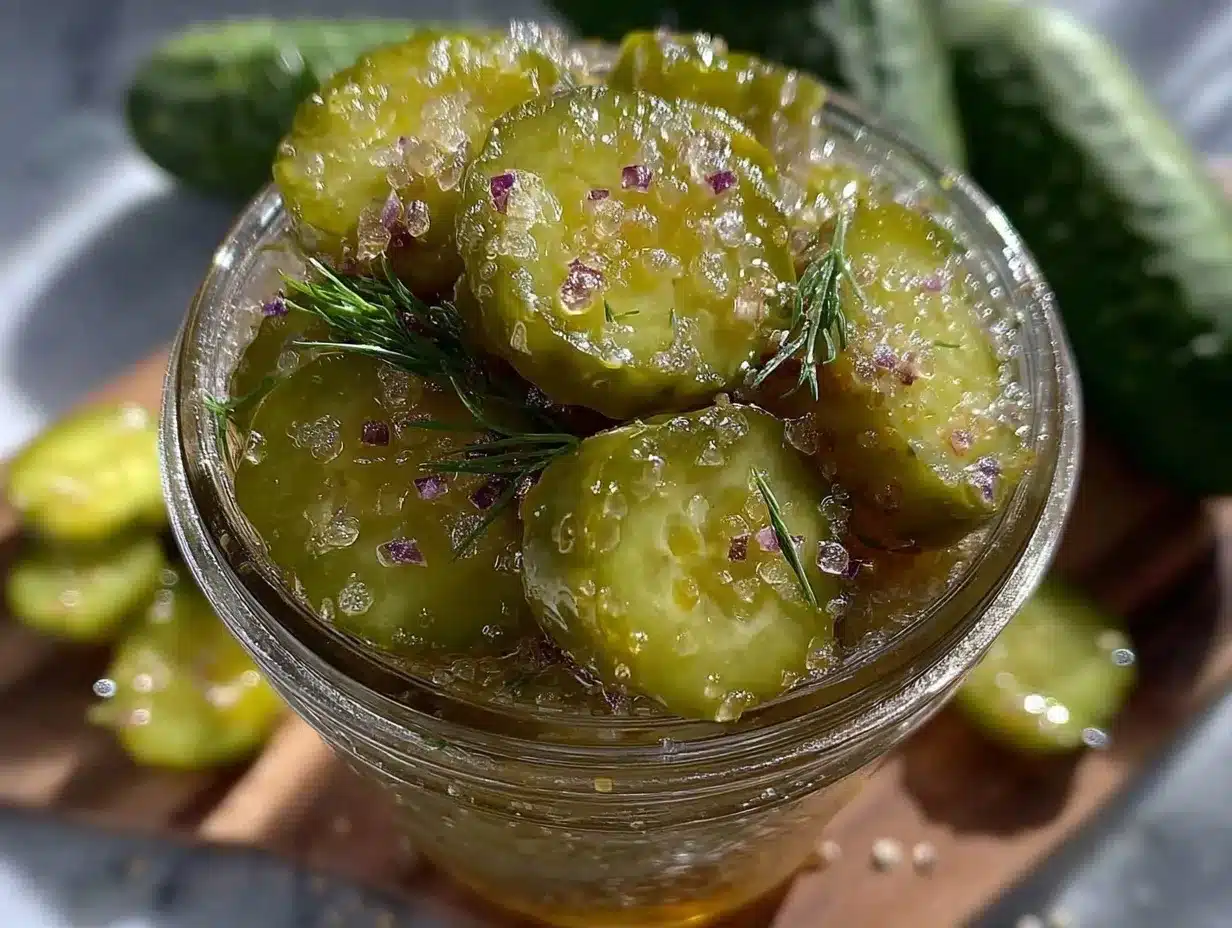 quick refrigerator dill pickles preparation steps