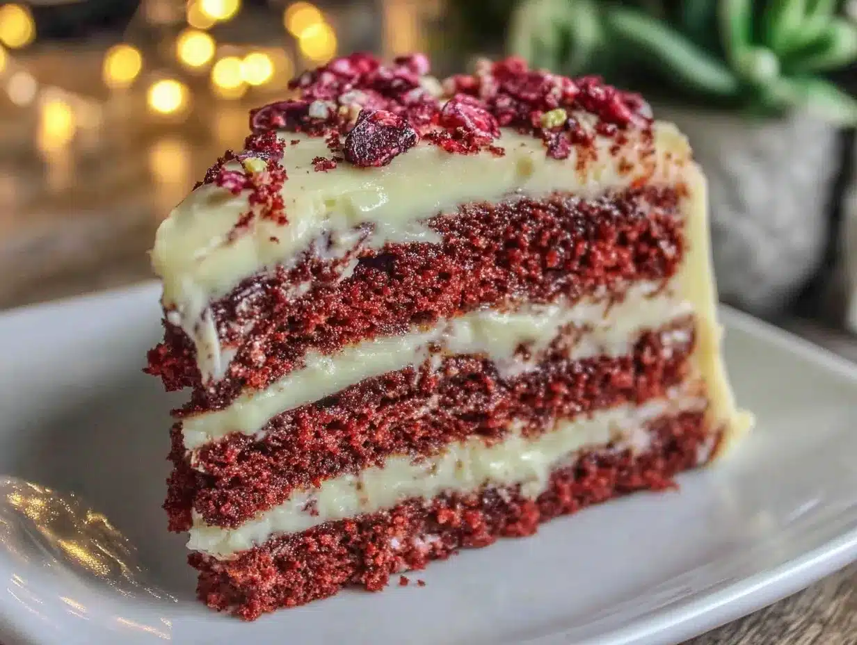 red velvet flag cake preparation steps