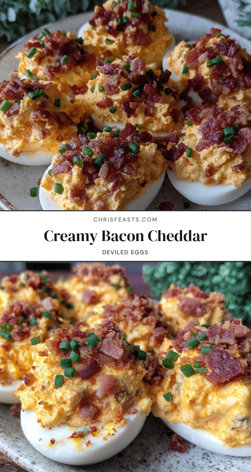 savory bacon cheddar deviled eggs recipe