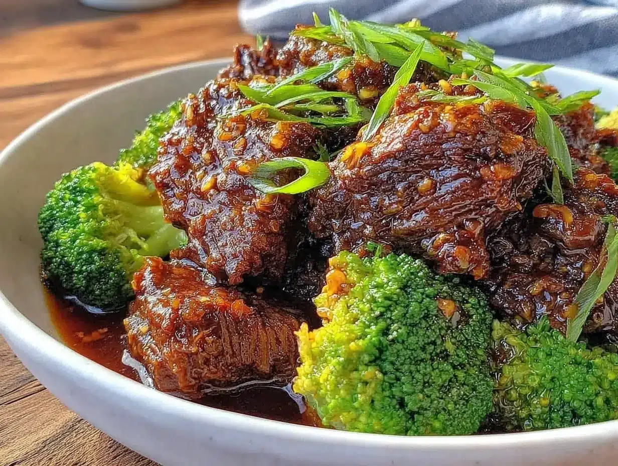 slow cooker beef and broccoli preparation steps