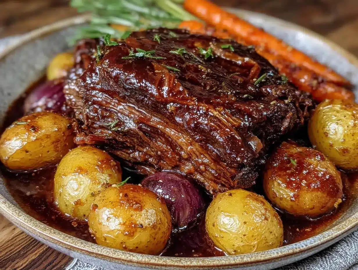 slow cooker pot roast preparation steps