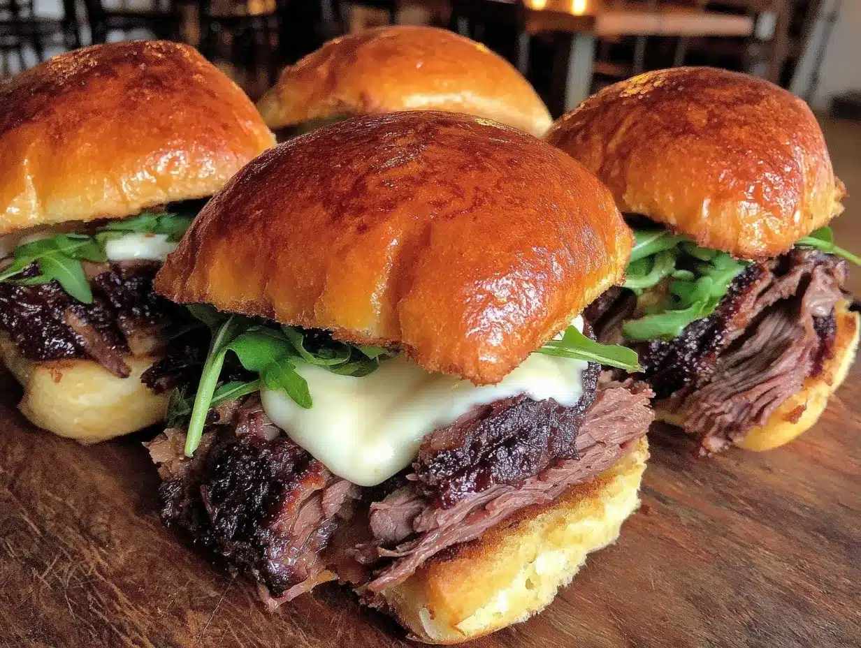smoked brisket sliders preparation steps