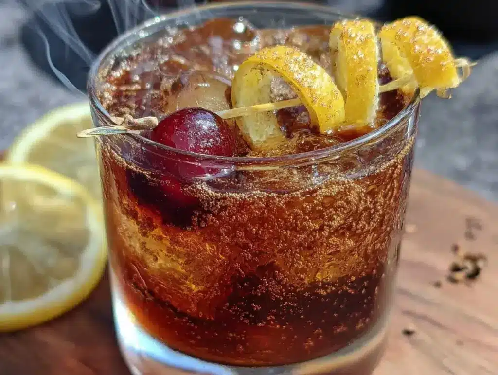 smoked old fashioned cocktail - featured image