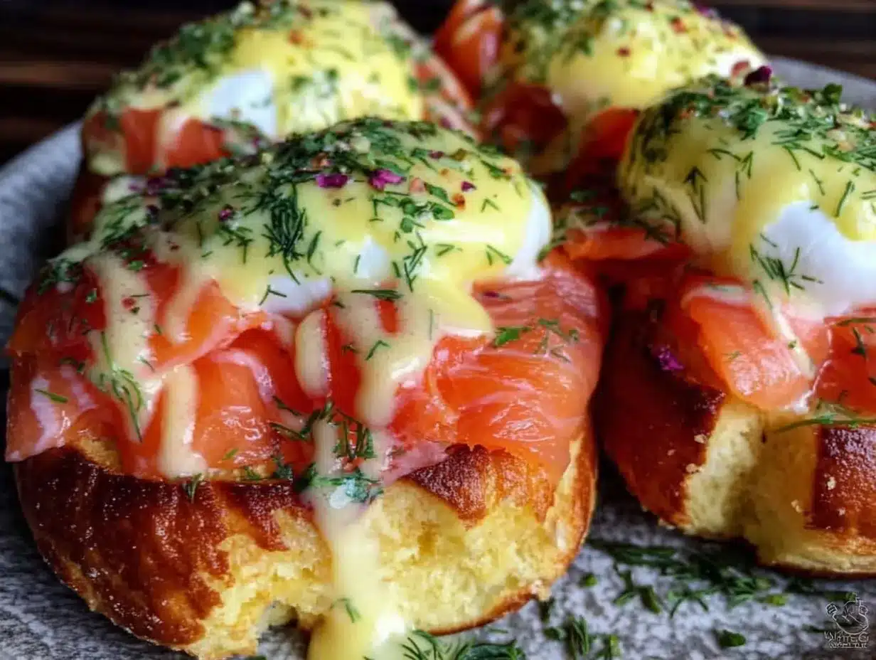 smoked salmon benedict preparation steps