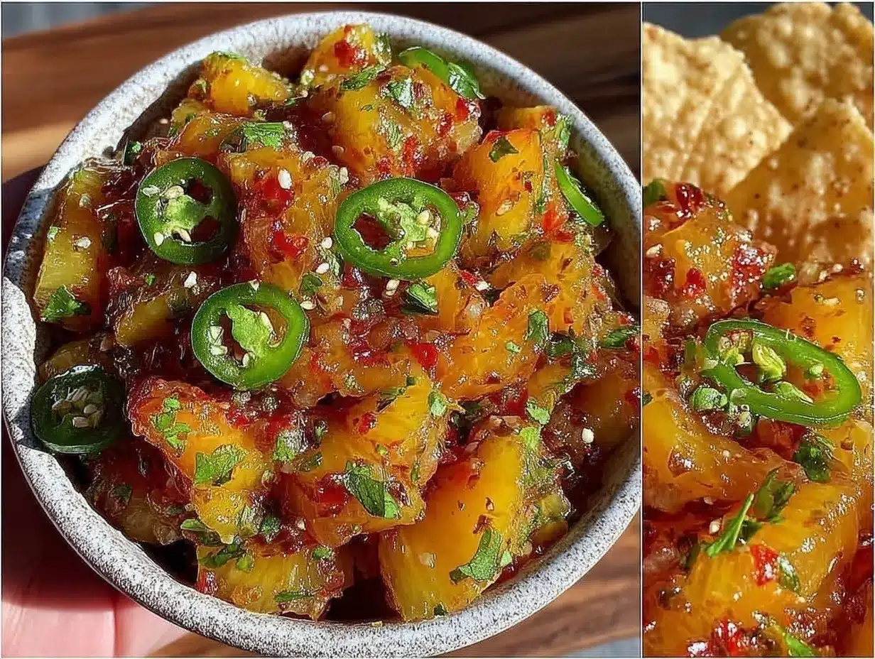 spicy peach salsa preparation steps