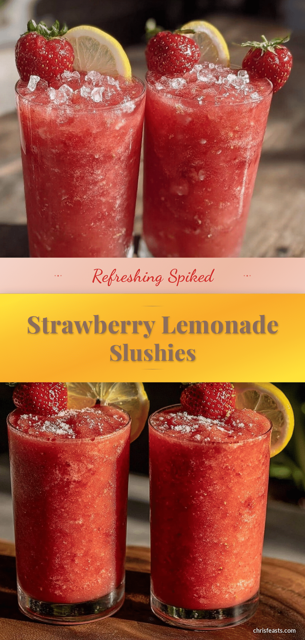 spiked strawberry lemonade slushies recipe