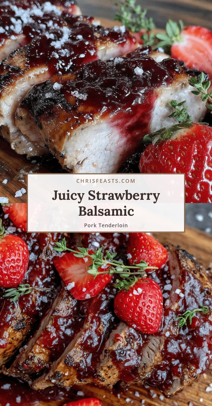 strawberry balsamic glazed pork tenderloin recipe