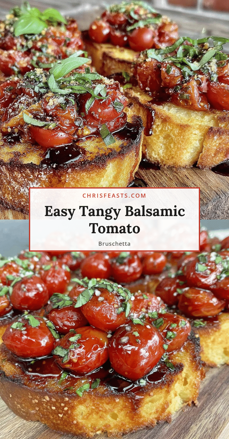 tangy balsamic tomato bruschetta recipe