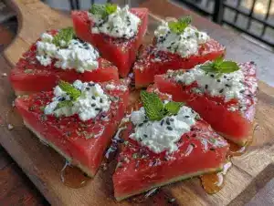 watermelon pizza bites - featured image
