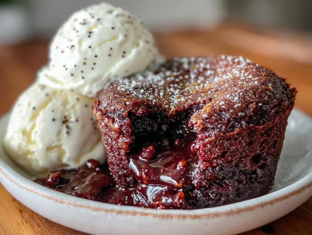 whiskey chocolate lava cake - featured image