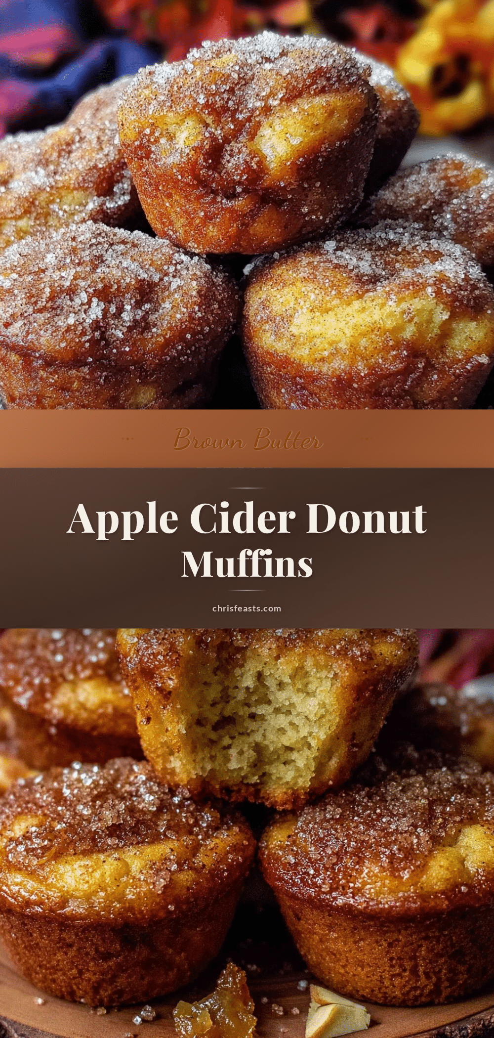 brown butter apple cider donut muffins recipe