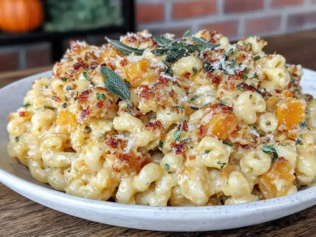 brown butter butternut squash pasta - featured image
