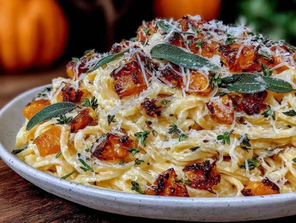 brown butter butternut squash pasta preparation steps