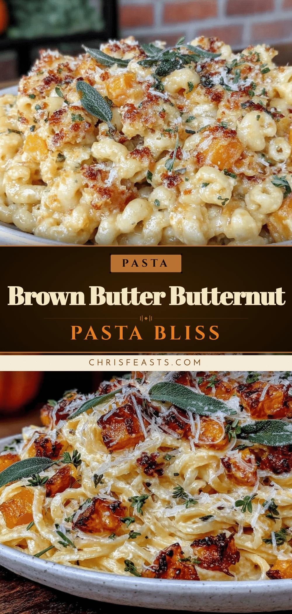 brown butter butternut squash pasta recipe