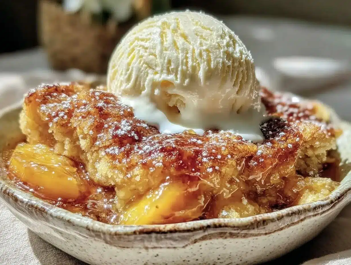 brown butter peach cobbler preparation steps