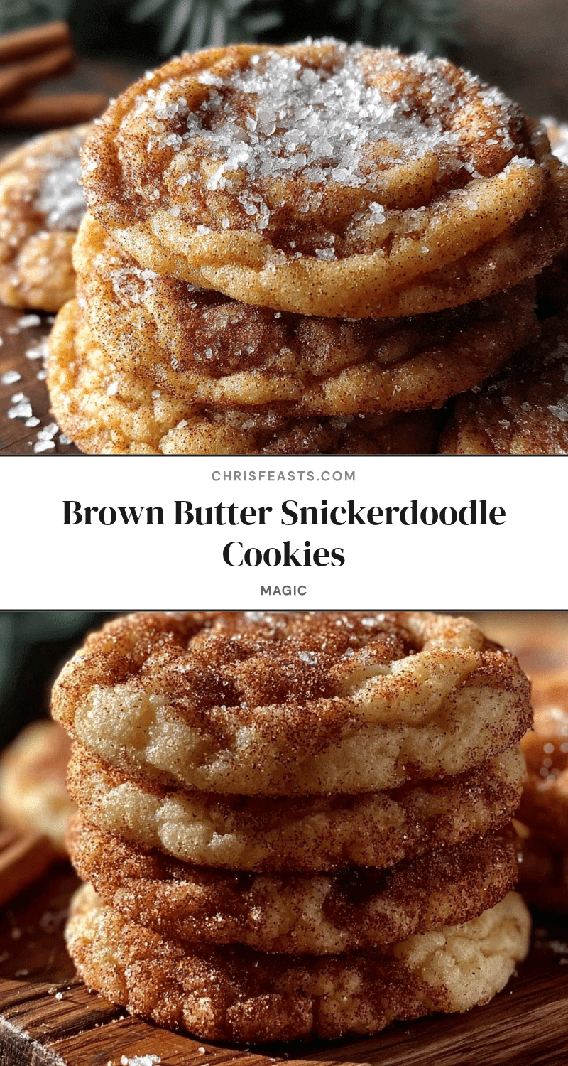 brown butter snickerdoodle cookies recipe