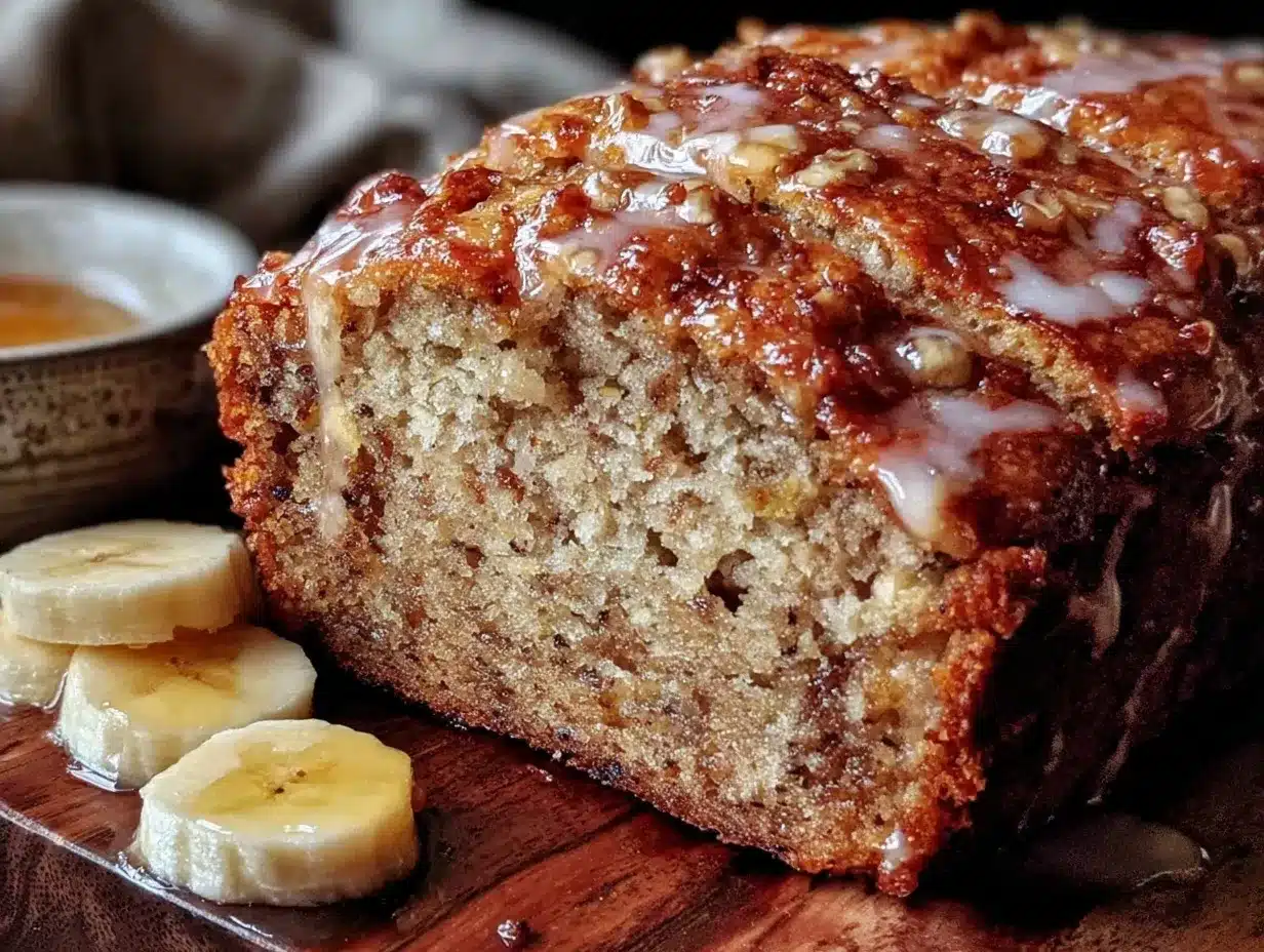 brown butter sourdough banana bread preparation steps