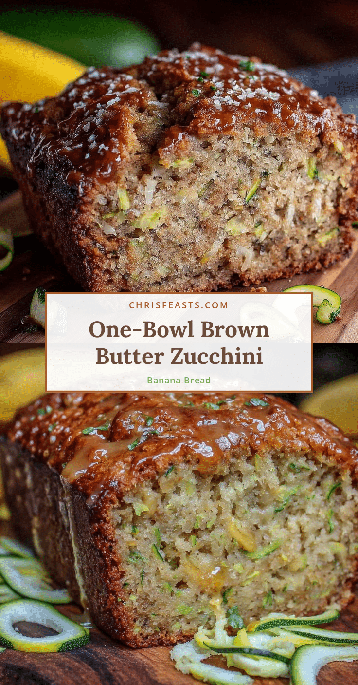 brown butter zucchini banana bread recipe