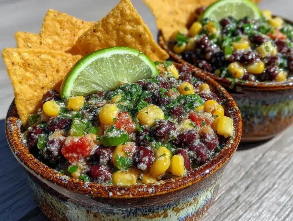 cowboy caviar corn chip dip - featured image