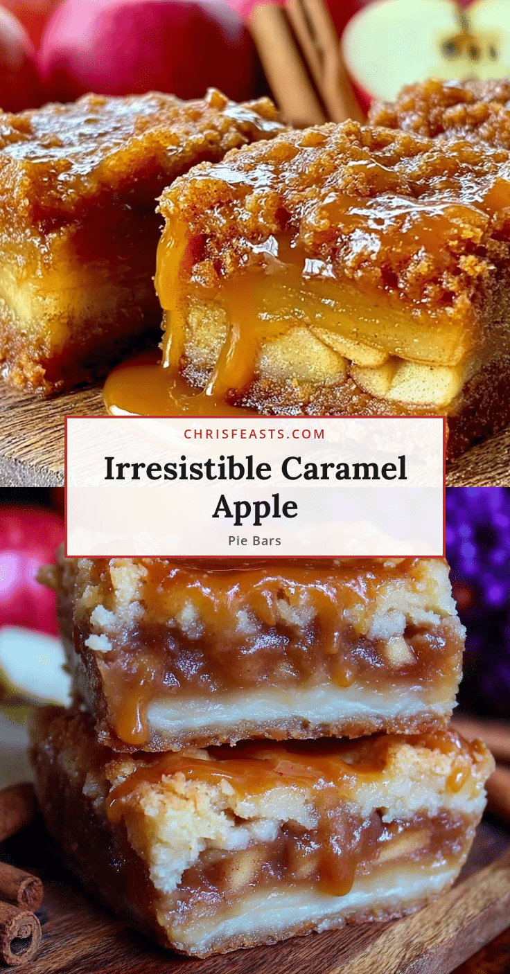 cozy caramel apple pie bars recipe