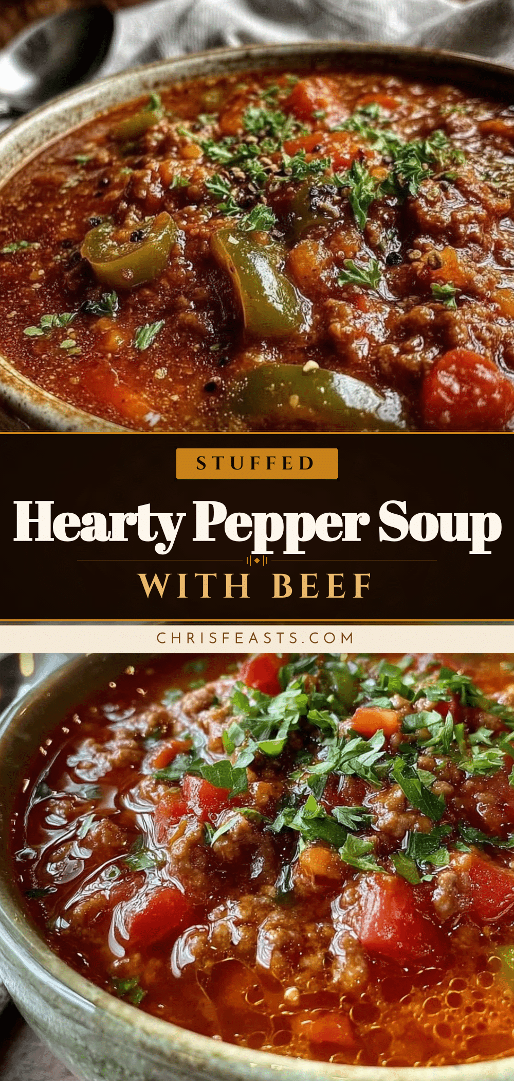 cozy stuffed pepper soup recipe