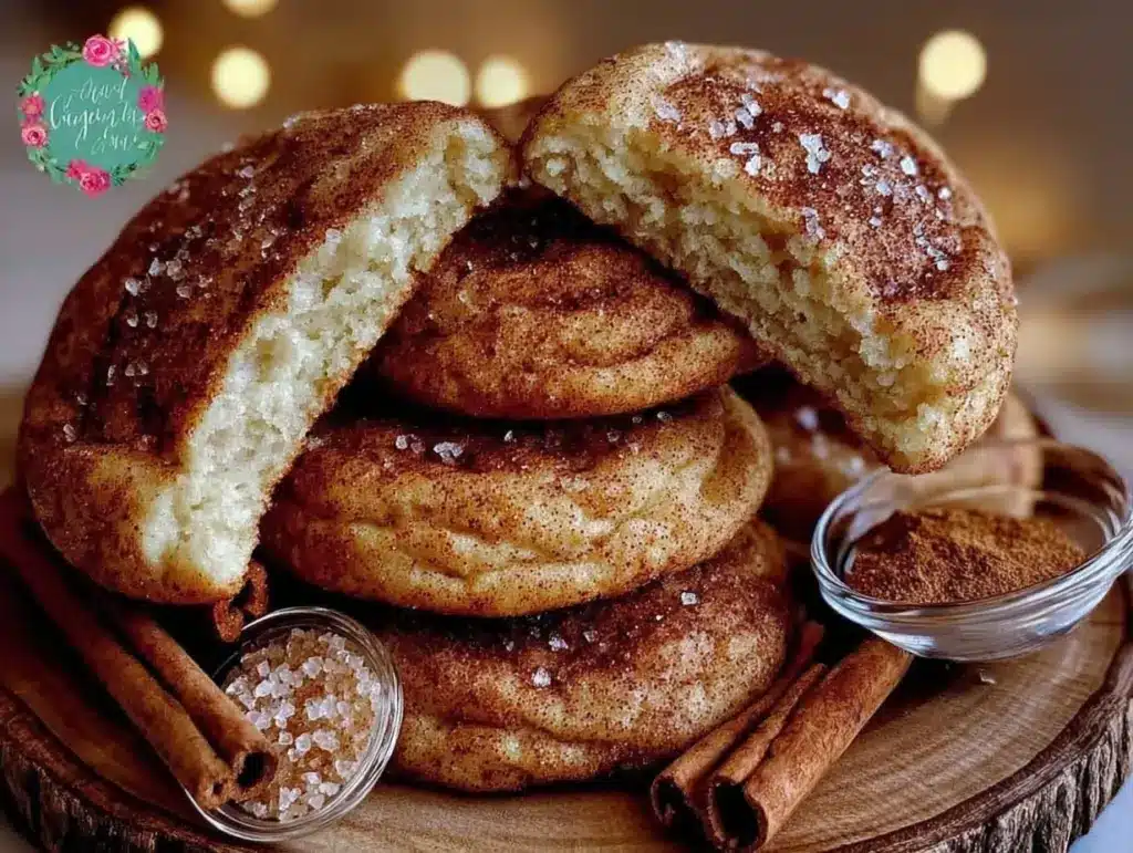 cream cheese snickerdoodle cookies - featured image