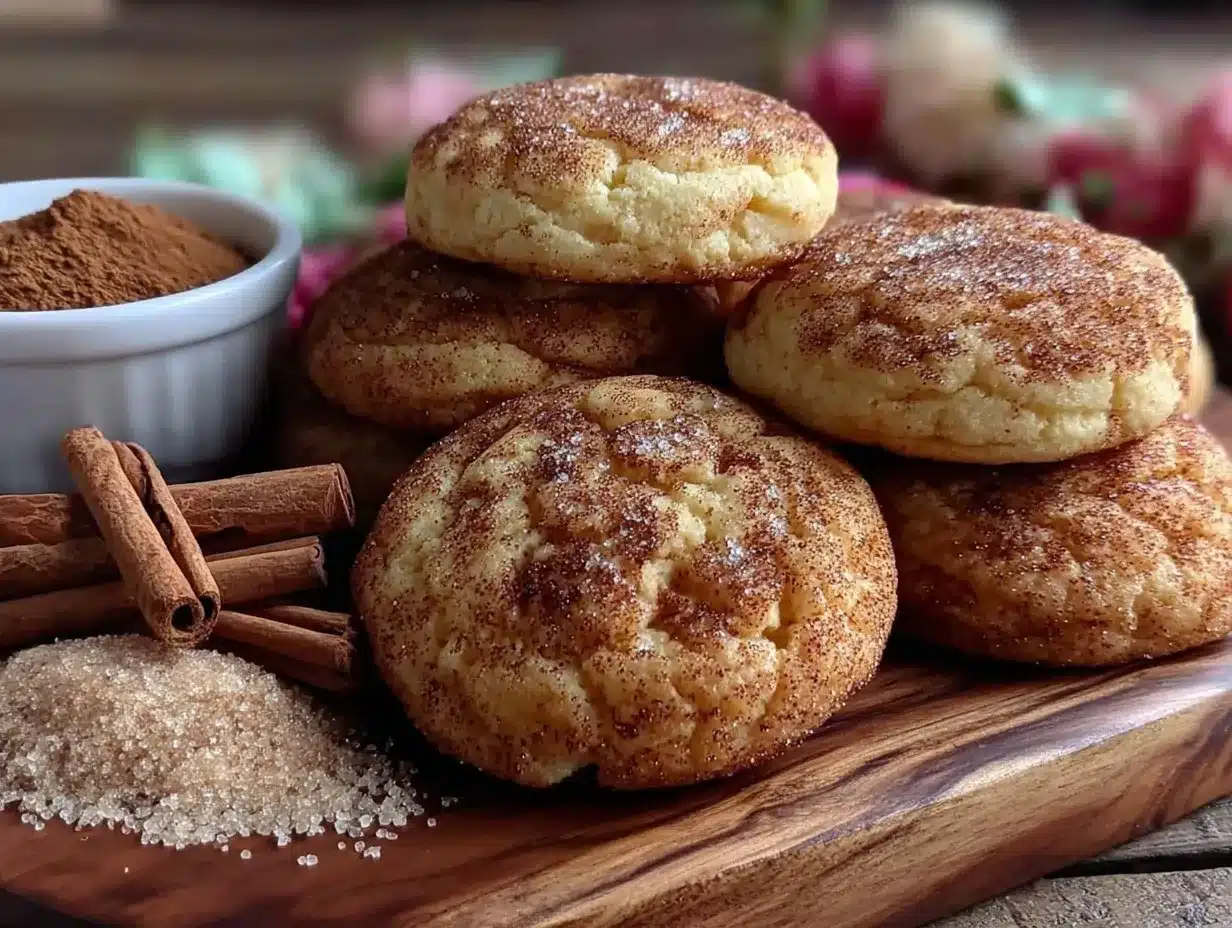 cream cheese snickerdoodle cookies preparation steps