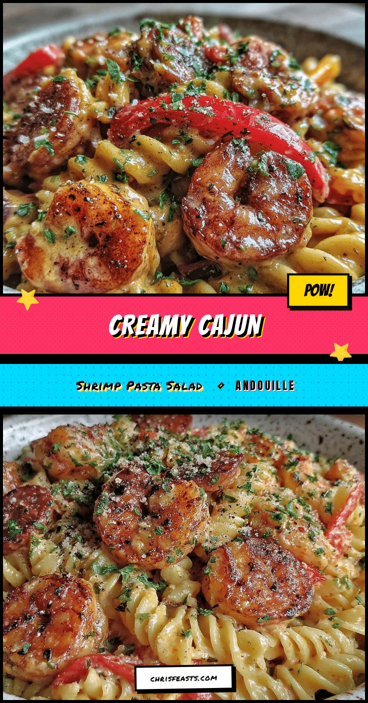 creamy cajun shrimp pasta salad recipe