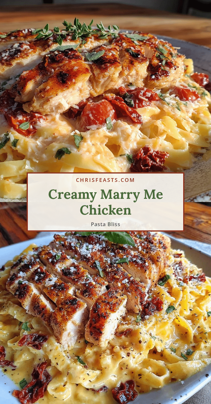 creamy Marry Me chicken pasta recipe