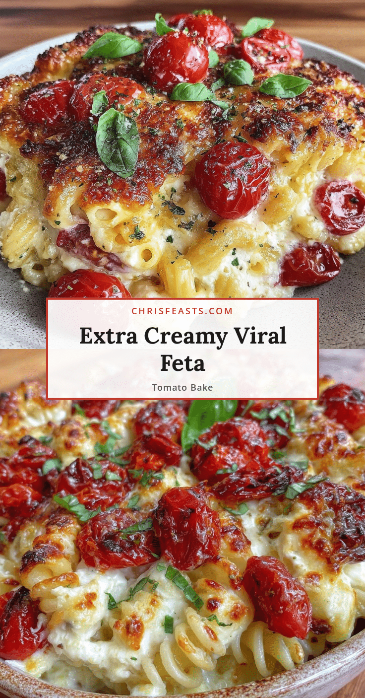 creamy viral feta tomato pasta bake recipe