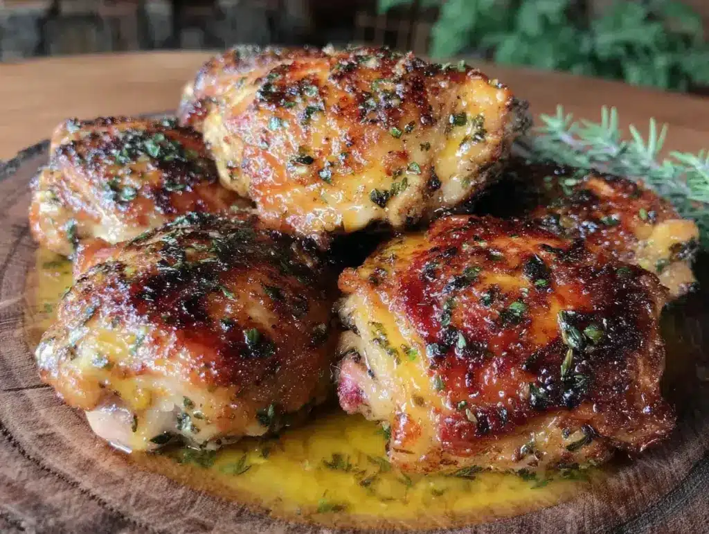 crispy air fryer chicken thighs - featured image