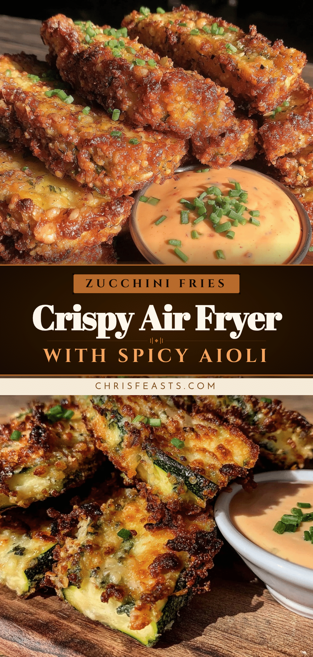 crispy air fryer zucchini fries recipe